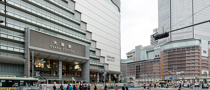 東海道線ＪＲ大阪駅周辺の観光写真
